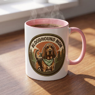 Bluthund-Mama-Kaffeetasse Geschenk für Hound-Dog Tasse
