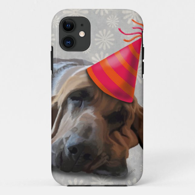 Bluthund nach dem Party Case-Mate iPhone Hülle (Rückseite)