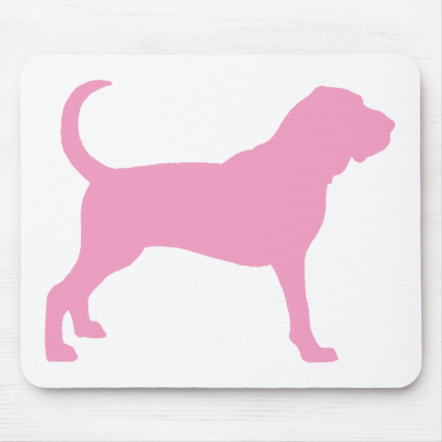 Bluthund (Rosa) Mousepad (Vorne)