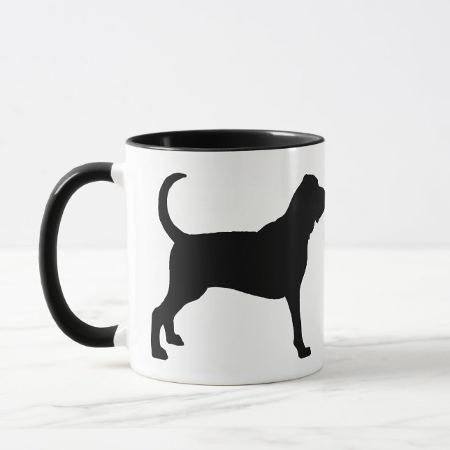 Bluthund (Schwarzes) Tasse (Links)