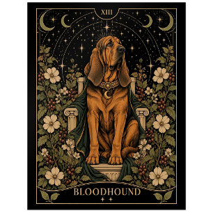 Bluthund, Starlit Tarot Art Postkarte