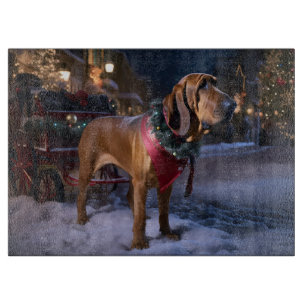 Bluthund Weihnachtsfestzeit Schneidebrett