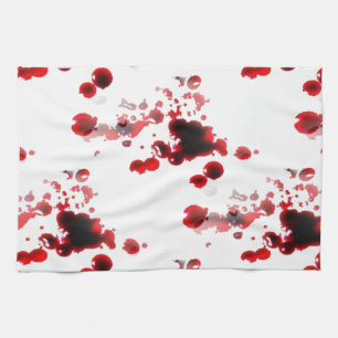 Blutig Küchentuch
