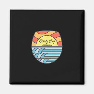 Blutige Byy Beach Jamaika Sonnenuntergang Jamaikan Magnet