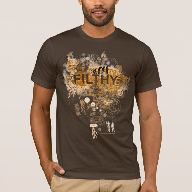 Blutige Evolutionsorange T-Shirt (Vorderseite)
