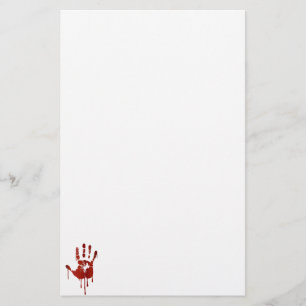 Blutige Hand Briefpapier