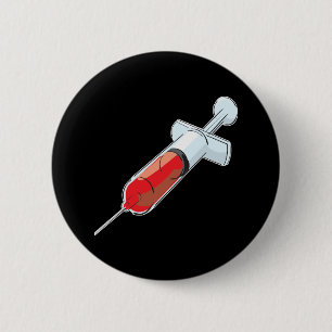 Blutige Spritze Button