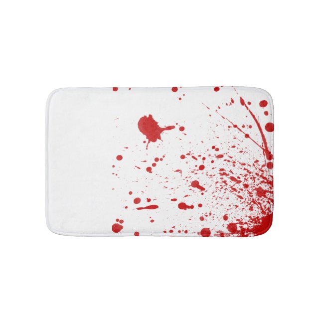 Blutige Streich-Bad-Matte Badematte (Vorderseite)