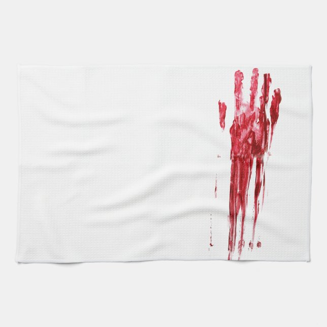 Blutiger Mord Geschirrtuch (Horizontal)