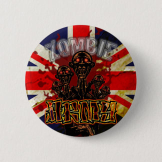Blutiger Zombie-Armee-Knopf Button