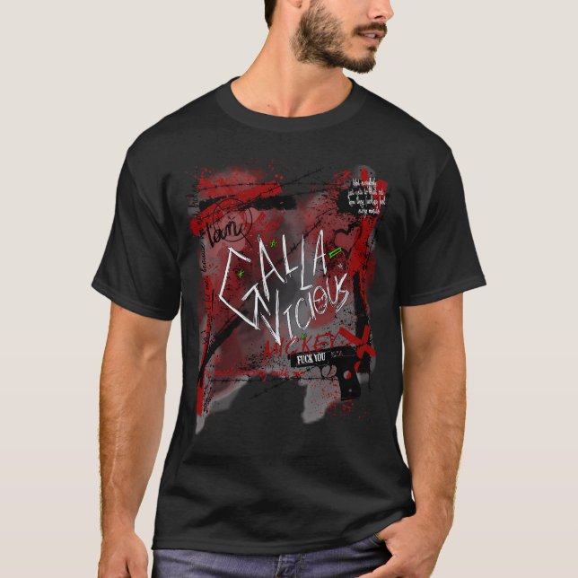 Blutiges Gallavich-Design T-Shirt (Vorderseite)