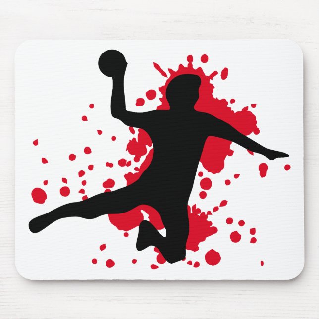 blutiges Handball dodgeball Mousepad (Vorne)