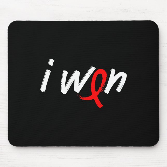 Blutkrebs-Bewusstsein - ich gewann Überlebenschanc Mousepad (Vorne)