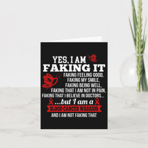 Blutkrebs-Bewusstsein - Ja, ich tue es Red Ri Karte