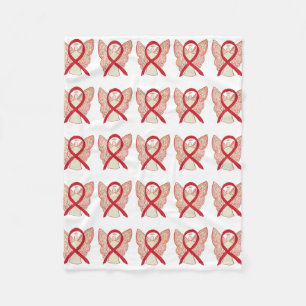 Blutkrebs Bewusstsein Red Ribbon Chemo Blanket Fleecedecke