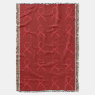 Blutkrebs-Bewusstseins-Schleifen-Kunst-Decken Decke
