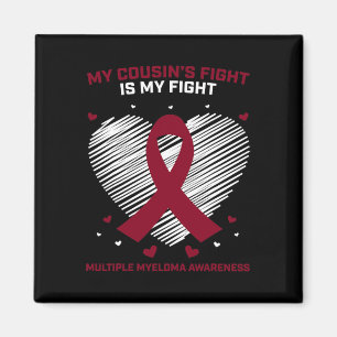 Blutkrebs Geschenk Burgund Cousin Multiples Myelom Magnet