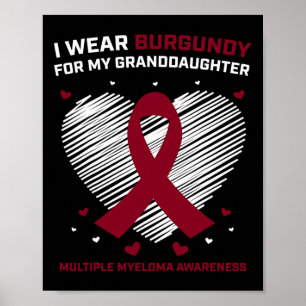 Blutkrebs-Geschenke Enkelin Multiples Myelom  Poster