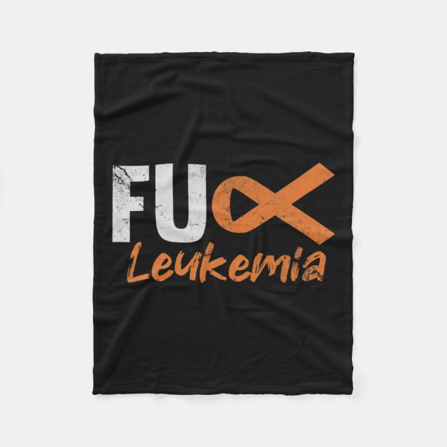 Blutkrebs Kämpfen Bewusstsein erschüttert Fleecedecke (Vorderseite)