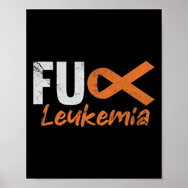 Blutkrebs Kämpfen Bewusstsein erschüttert Poster (Vorne)