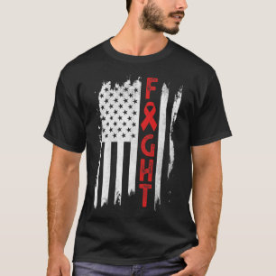 Blutkrebs Krieger Blutkrebs Bewusstsein roter Ri T-Shirt