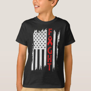 Blutkrebs Krieger Blutkrebs Bewusstsein roter Ri T-Shirt