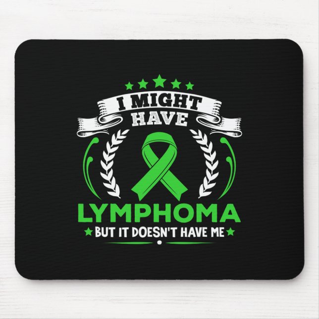 Blutkrebs Lymphom hat kein Lymphom Awa Mousepad (Vorne)