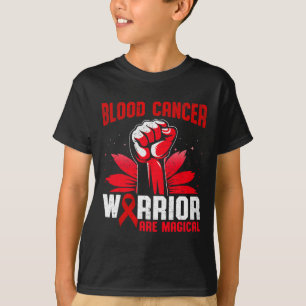 Blutkrebskrieger sind magische Einhorn-rote Ribb T-Shirt