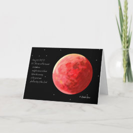 Blutmond-Grußkarte Karte