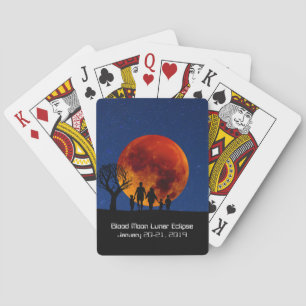 Blutmond-Mondflugbahn 2019 Spielkarten