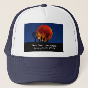 Blutmond-Mondflugbahn 2019 Truckerkappe
