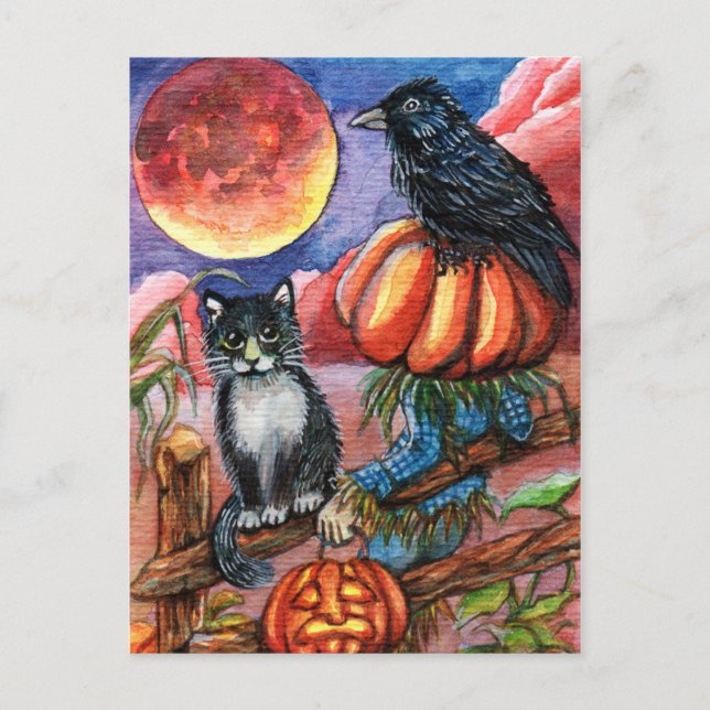 Blutmond Postkarte (Vorderseite)