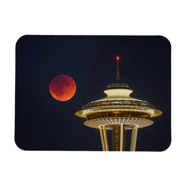 Blutmond | Seattle Space Needle Magnet (Horizontal)