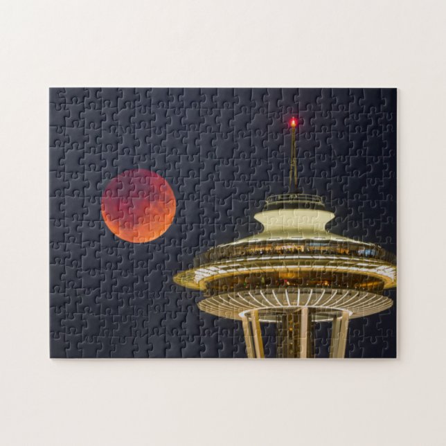 Blutmond | Space Needle Seattle (Horizontal)