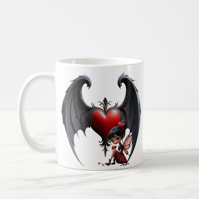 Blutmond Valentinsfee Kaffeetasse (Links)
