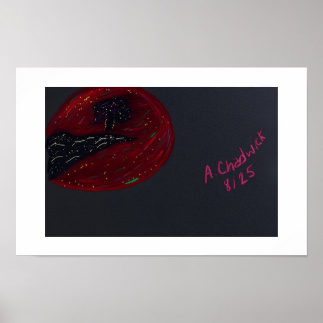 Blutmondnacht-Plakat Poster (Vorne)