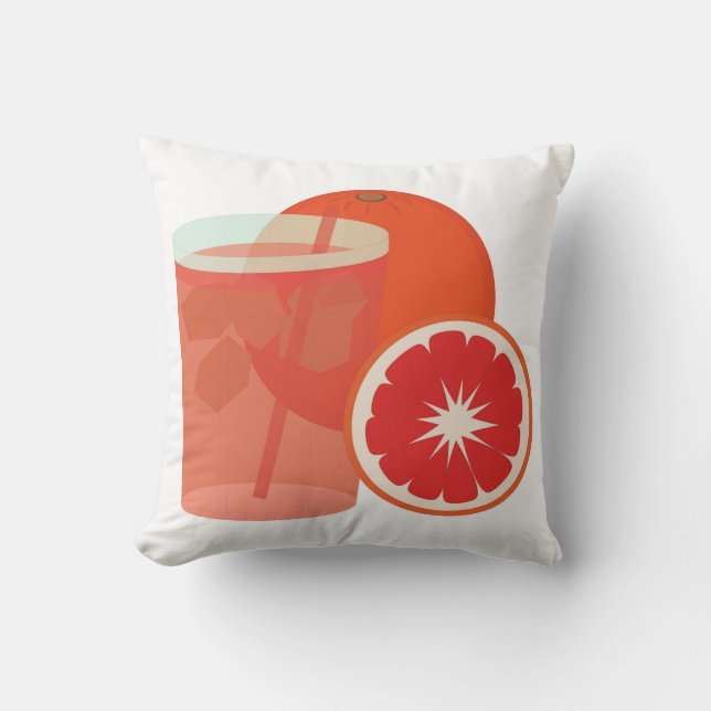 Blutorange Kissen (Vorderseite)