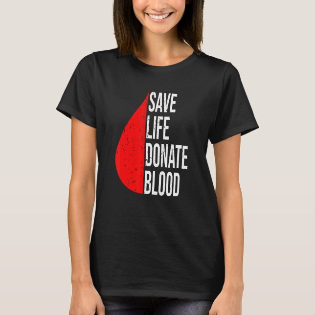 Blutplasma und Blutspender gerettet T-Shirt (Vorderseite)