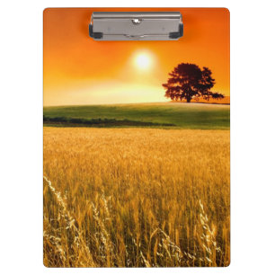 Blutroter Sonnenuntergang Klemmbrett