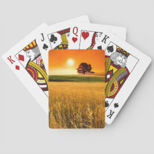 Blutroter Sonnenuntergang Spielkarten