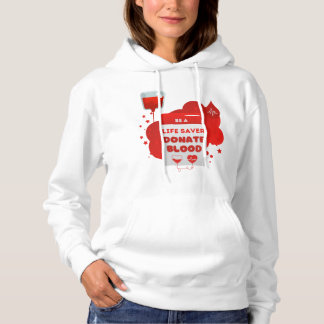 Blutspende ist ein lebensrettender Blutspender Hoodie