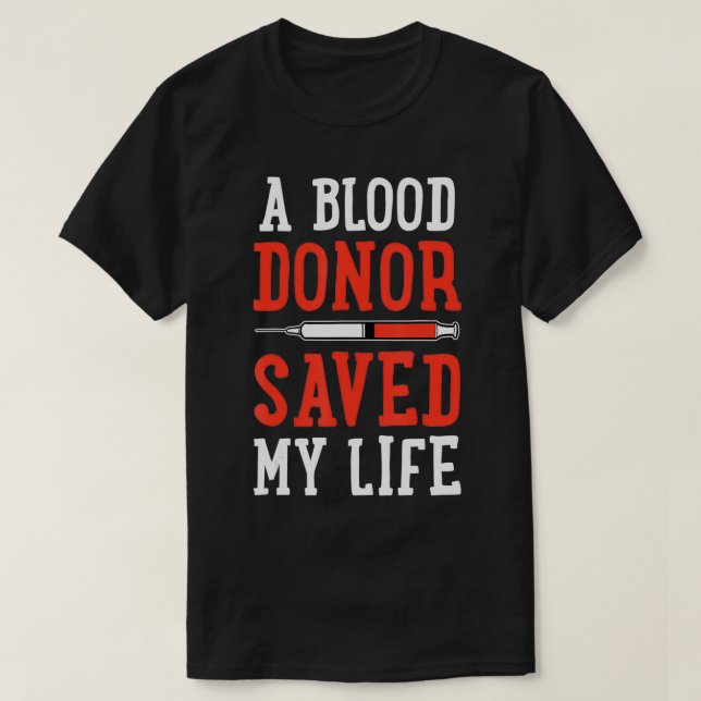 Blutspende T-Shirt (Design vorne)