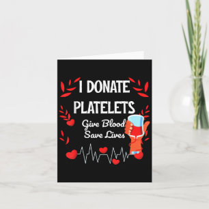 Blutspenden, um das Leben Retten Motivation Blutpl Karte