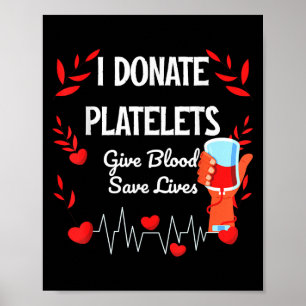 Blutspenden, um das Leben Retten Motivation Blutpl Poster