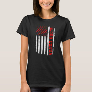 Blutspender amerikanische Flagge, sei ein stolzer T-Shirt