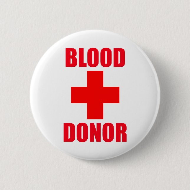 Blutspender Button (Vorderseite)