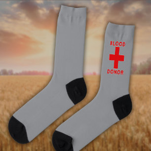 Blutspender und das Rote Kreuz Socken