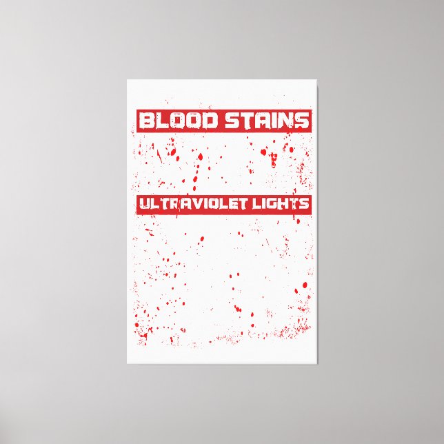 Blutsteine sind rot Ultraviolett Licht sind blau H Leinwanddruck (Vorderseite)