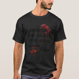 Blutsteine sind rot Ultraviolett Licht sind blau H T-Shirt