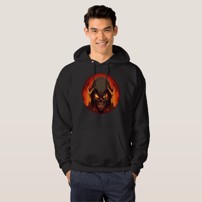 Blutstillender Sensenmann Hoodie (Vorne ganz)